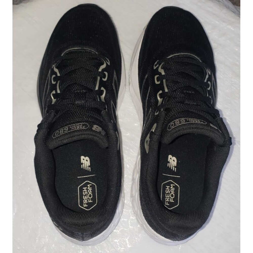 New Balance Women's Fresh Foam 680 V8 Running Shoe 8.5B Black Metallic Sneakers - Picture 8 of 12